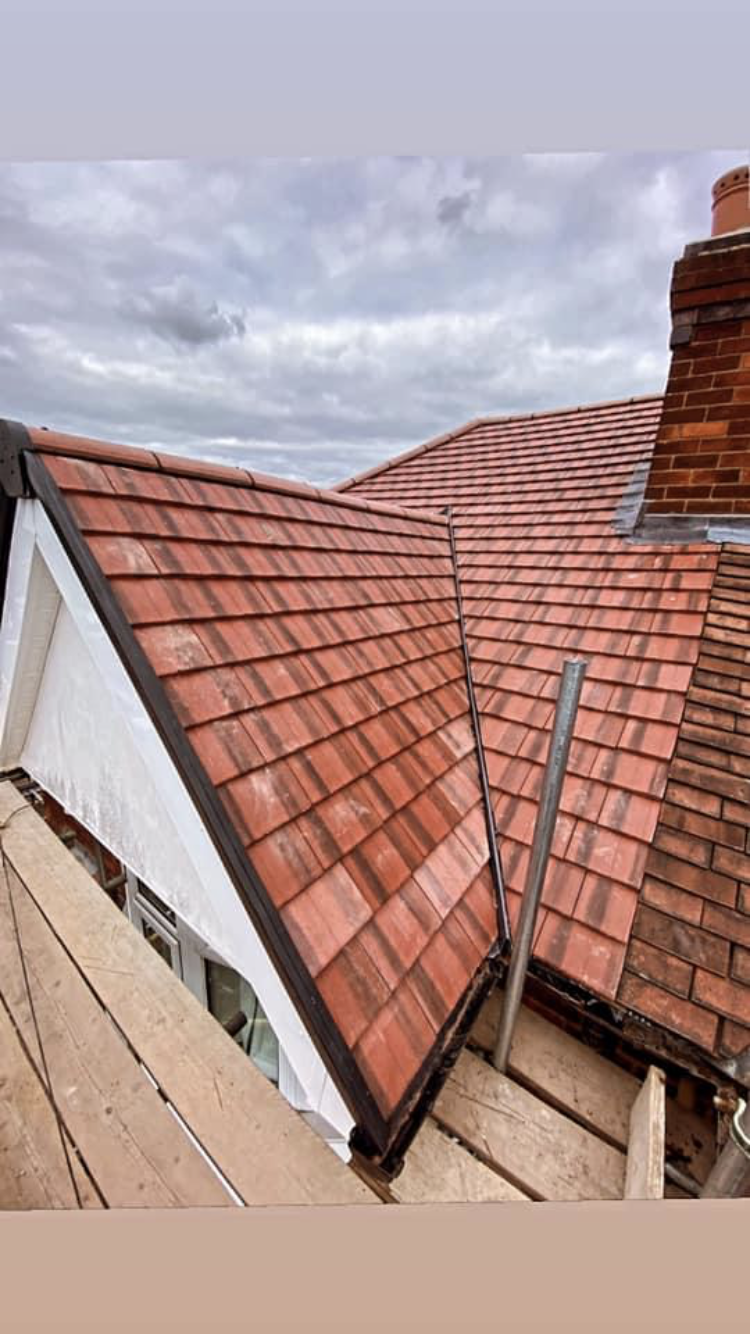 Completed roofing project